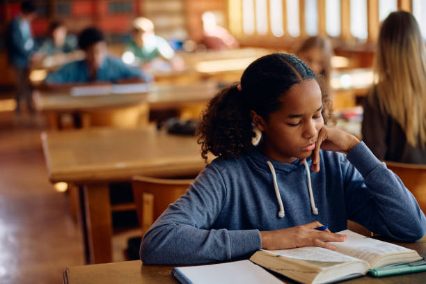 Pre-varsity learner studying in a classroom
